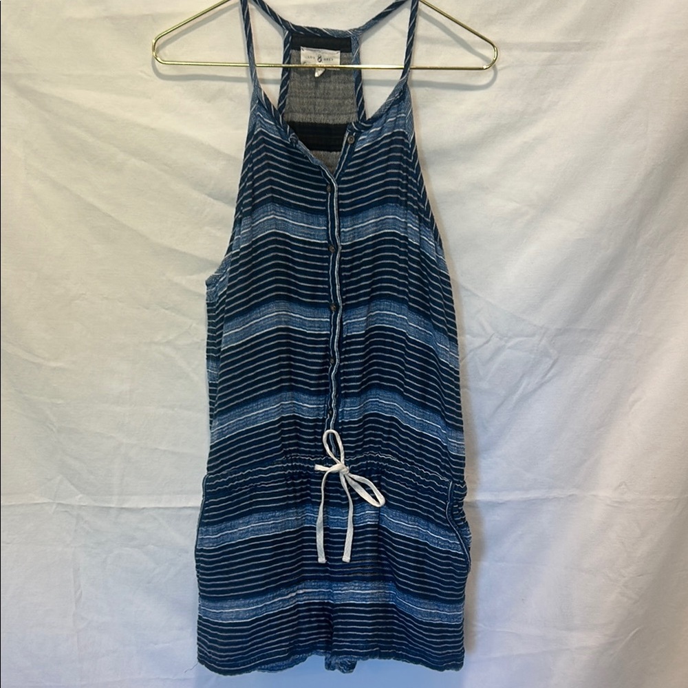 Lou & Grey Black and Blue Textured Top